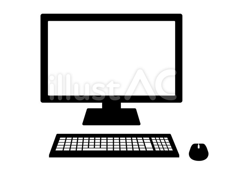 ノートパソコンに向かい仕事をする女性のシルエットのイラスト素材98461005- PIXTA