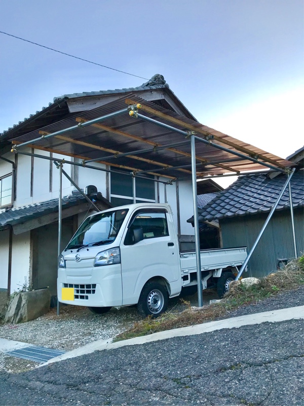 単管でカーポートver.2 - KATASHINAR ~片品人