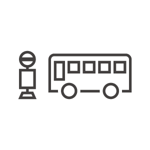 空色のバス：イラスト無料