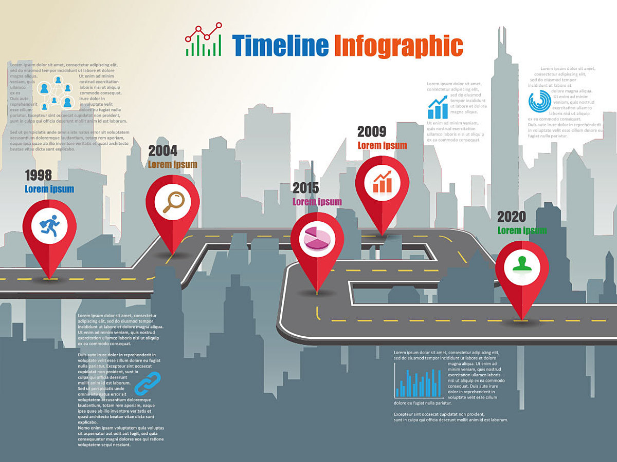 カラフルな3dグラフと抽象的なビジネスインフォグラフィック6つのオプションテキストイラストイラスト画像とPNGフリー素材透過の無料ダウンロード -Pngtree