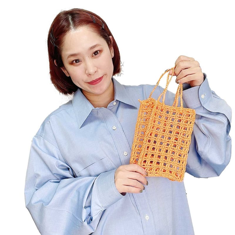 方眼編みサコッシュ 編み方TikTok