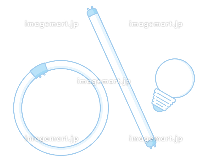 コンパクト蛍光灯のシルエット無料のAi・PNG白黒シルエットイラスト