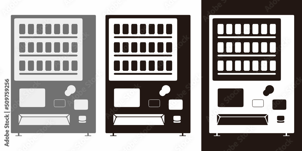 自動販売機セットみんなのぬりえプラネット・塗り絵無料ダウンロード
