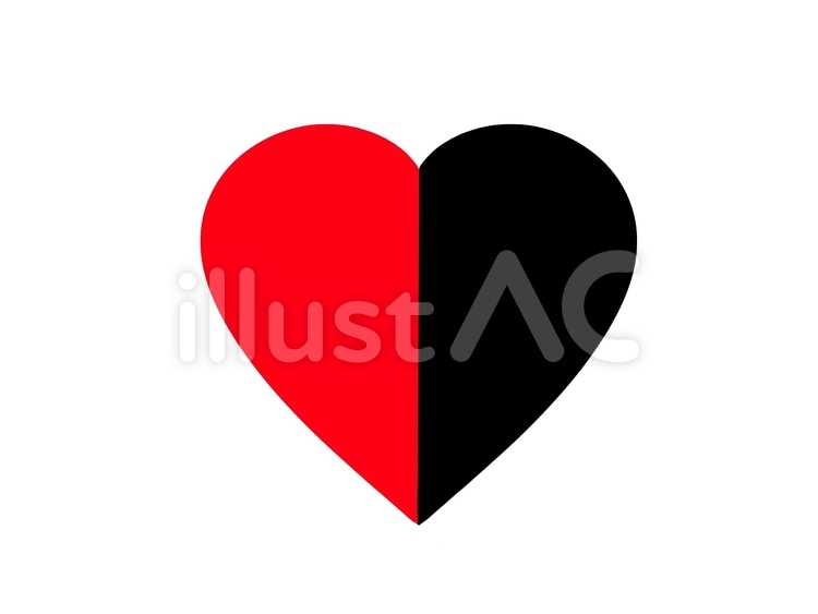 赤と黒のハートのイラストの写真 – Unsplashの壁紙の無料画像