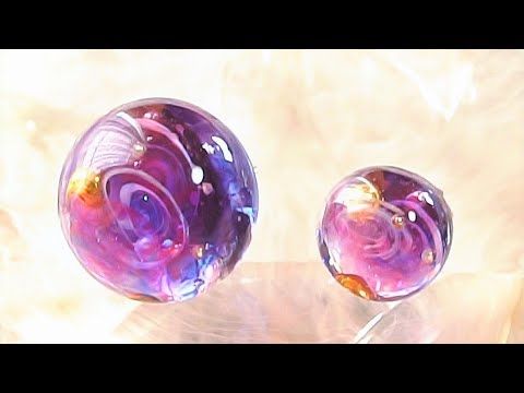 本日の宇宙ガラス体験お客様作品です✨作り方がずっと不思議だったそうで、デモを見て渦の謎が解けた！と喜んでいただきました☺️作業もスムーズでそれぞれ綺麗な 宇宙玉が仕上がりました👏✨バーナー、ぜひ始めてみてくださいね🍀有難うございました😊宇宙ガラス酸素