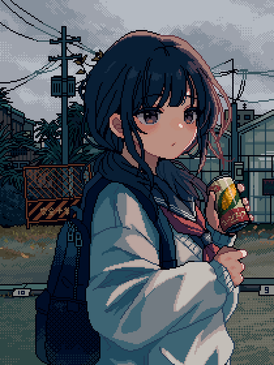 ドット絵で簡単な人物を作成してみた 16×16サイズPIXELARTNO システム, NO ライフ