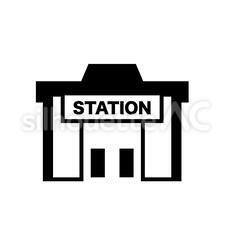 田舎の駅のイラスト無料のフリー素材 イラストエイト