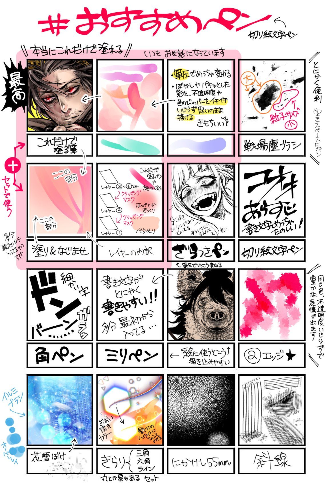 CLIP STUDIO オススメペン 2017年版ピケピケメモ