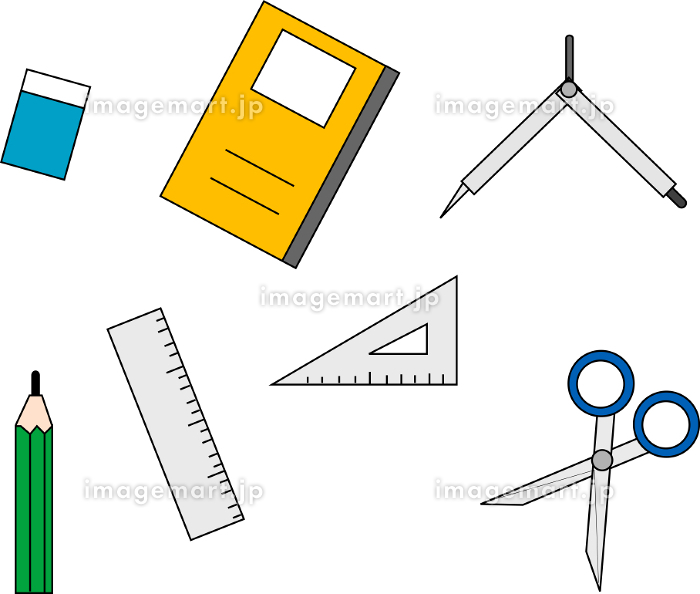 フリーイラスト13種類の文房具と画材のセットでアハ体験GAHAG著作権フリー写真・イラスト素材集 - GAHAG著作権フリー写真・ イラスト素材集
