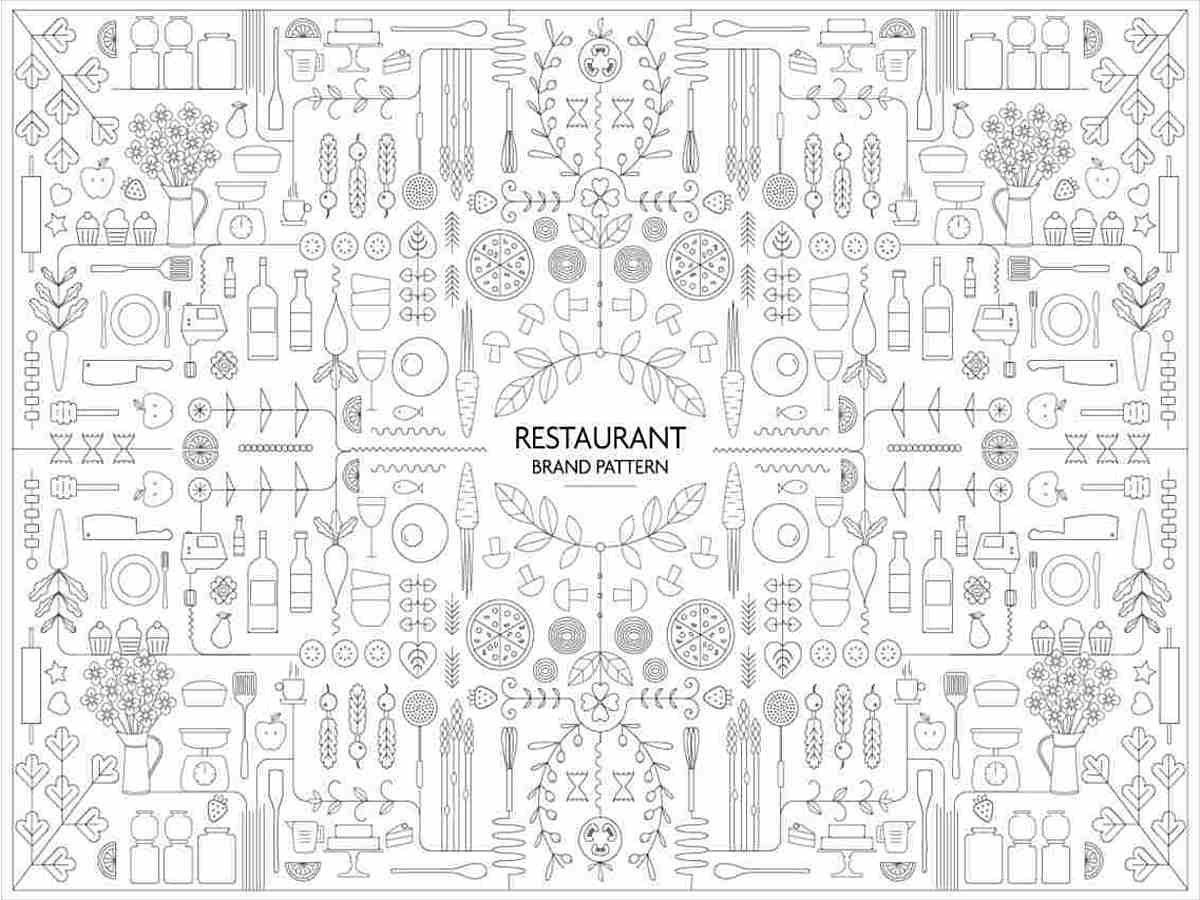 青海波ベクターレイヤー素材花百姿