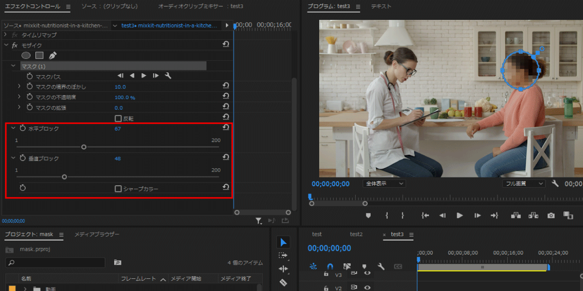 Premiere Proで動画にモザイクをかける手順 動画編集