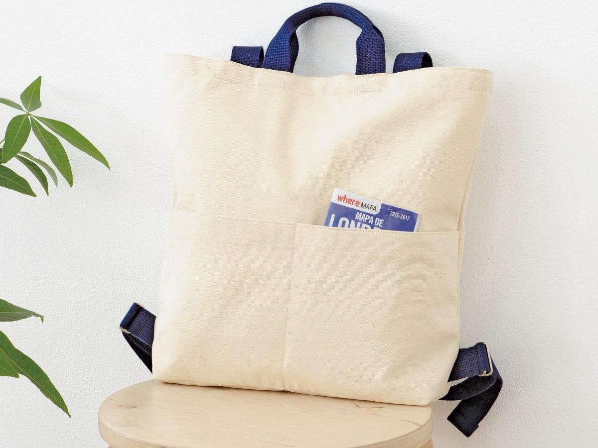 ２wayで使える！リュックトートバッグの作り方 たっぷりサイズ型紙不要nunocoto fabric