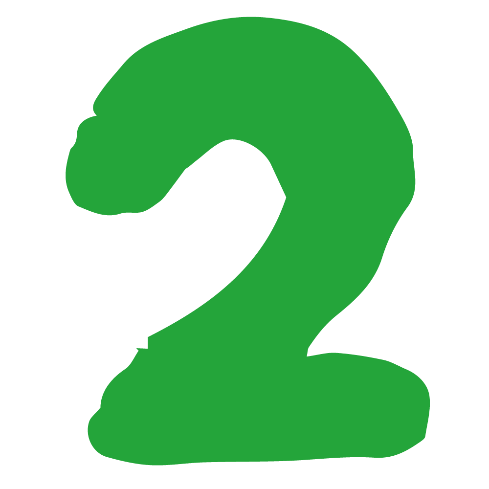 顔のある数字フリーのイラスト素材「もってけ画廊」