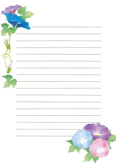 便箋テンプレート01「さくらの背景イラスト入り」 ワード・Word 無料ダウンロードテンプレートNAVI