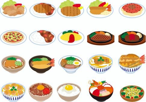 和食 居酒屋 白黒 お品書き メニュー表イラスト