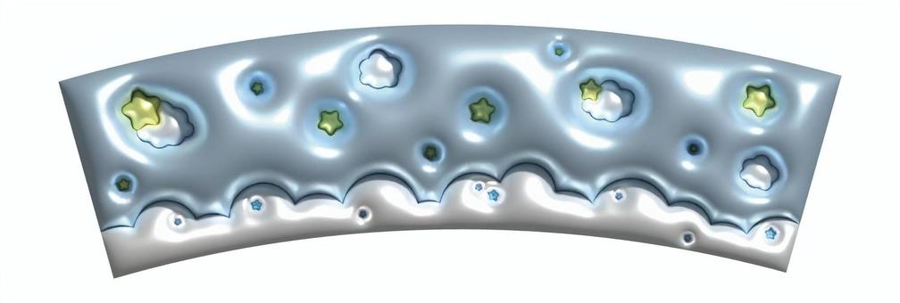 無料DLカップホルダーデザイン用テンプレート画像・2連 A4gayon style