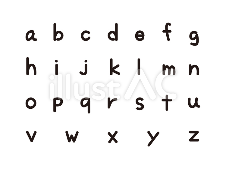 アルファベット 手書き フォント シンプルのイラスト素材 - PIXTA