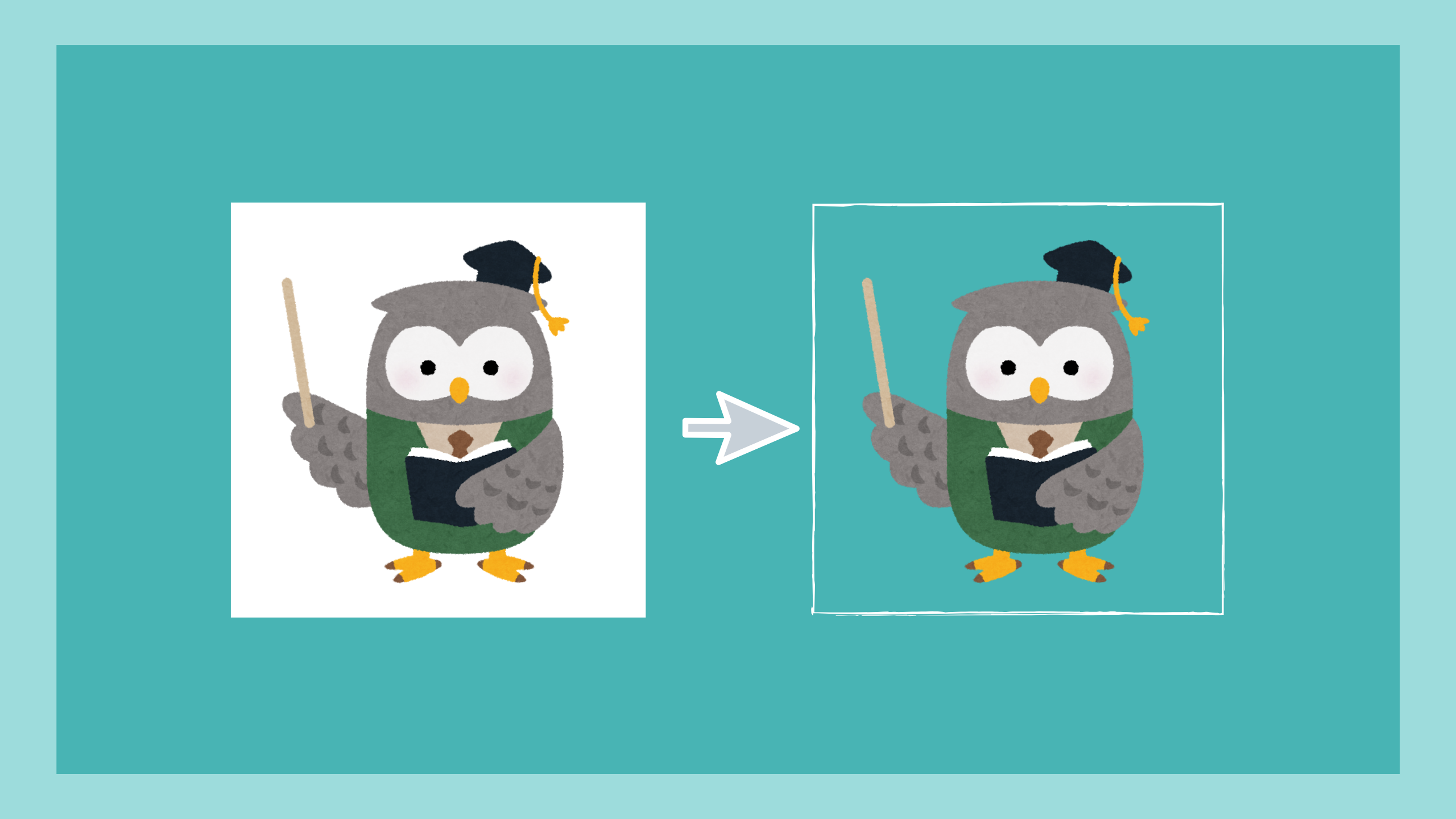 PowerPoint PowerPoint上で画像の背景透過ができるテラスク365 公式