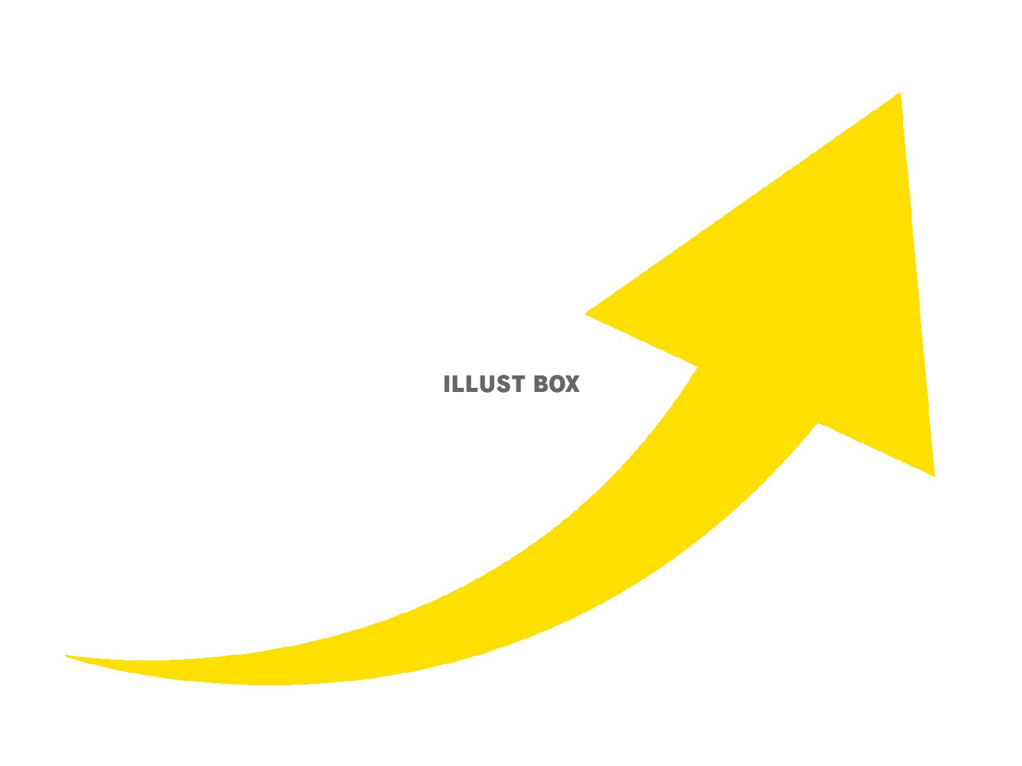 上昇・上向き矢印の手書きイラストセット：イラスト無料