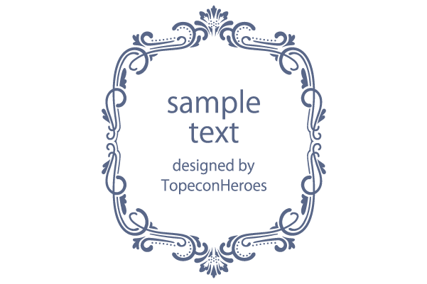 ガーリーデザイン☆シンプルラインフレームセット：イラスト無料