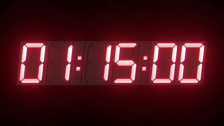 60秒 1分 カウントダウンタイマー動画 白背景