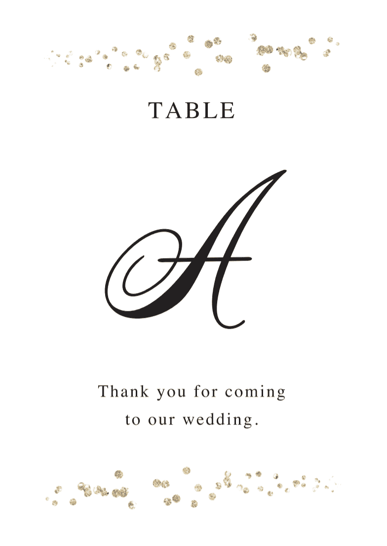 楽天市場 テーブルナンバー アルファベットの通販