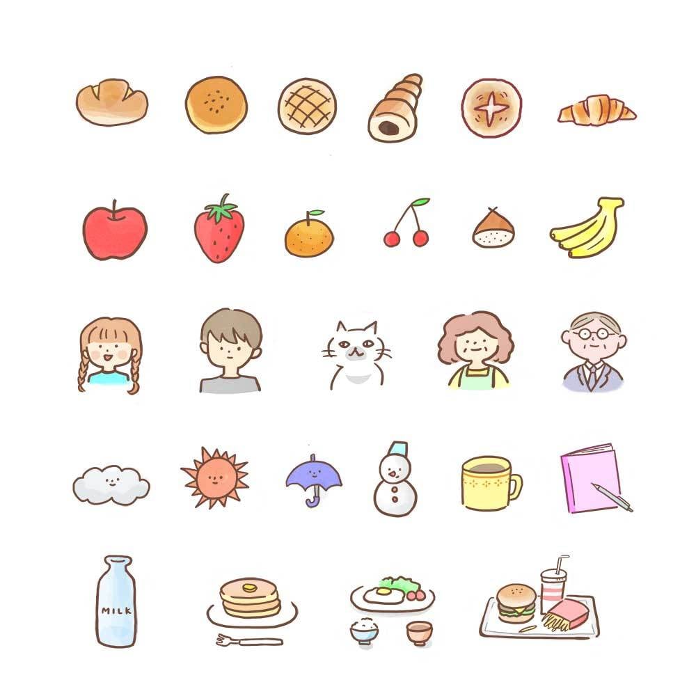 リボン 初期アイコン シンプルでかわいいフリー素材かくぬる素材工房