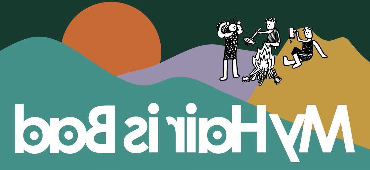 マイヘア ラインリブロゴスウェット Lサイズ Champion - My Hair is Bad ラインリブロゴスウェット ネイビ