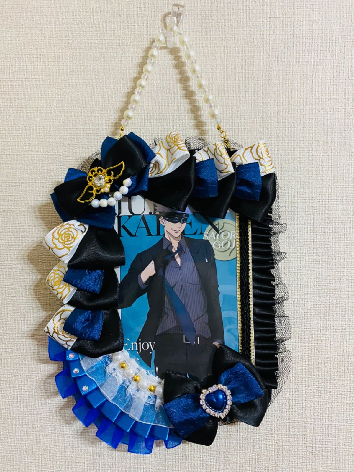 デコ硬質ケース デコトレカケース 水色 ハート パール ラインストーン トレカ ぱしゃこれ No.33名刺入れ・カードケース makika**通販 13939056Creema クリーマ