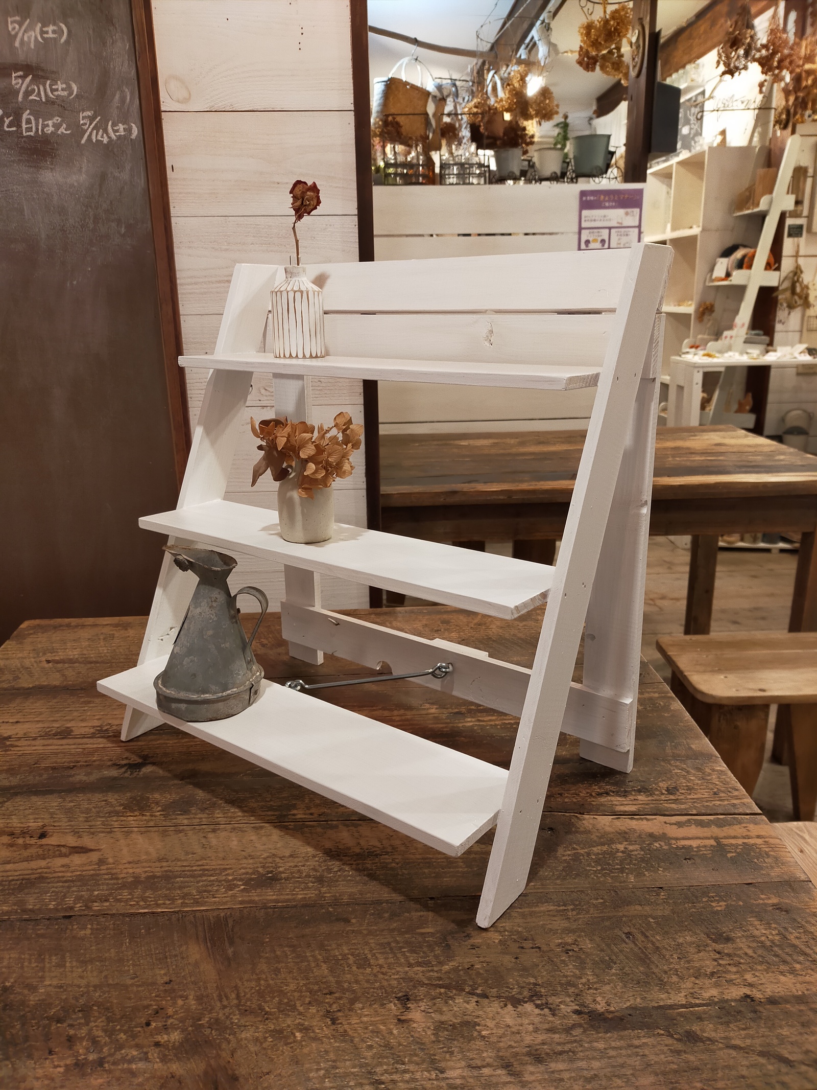 イベント什器 軽量 2段 マルシェ ディスプレイ 折りたたみ イベント什器 軽量 2段 マルシェ ディスプレイ 折りたたみ