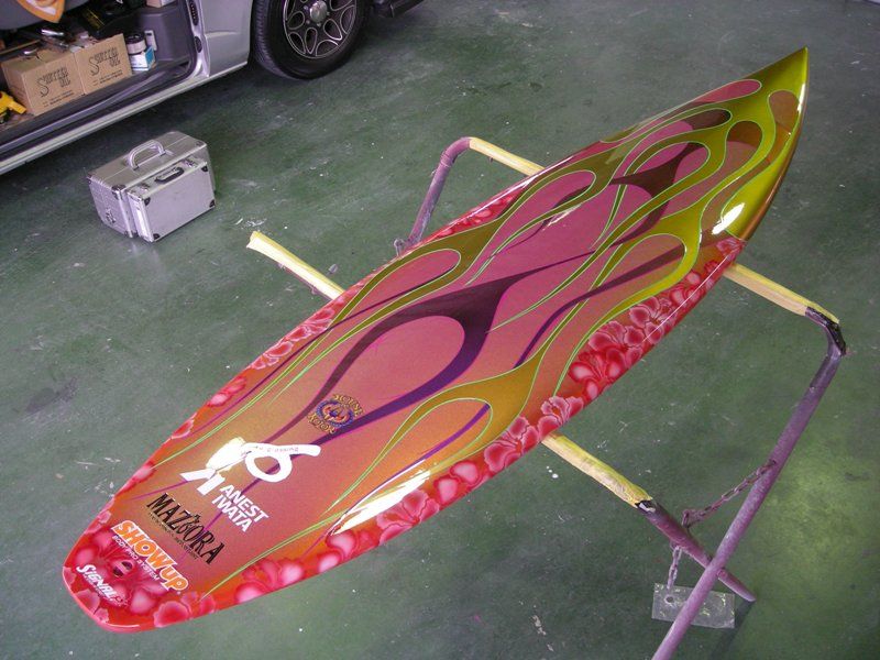 サーフボードオリジナルペイント