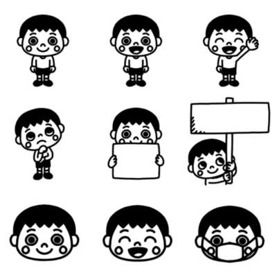 白黒アイコン男」のアイデア 13 件男の子 イラスト, おとこのこ イラスト, 白黒