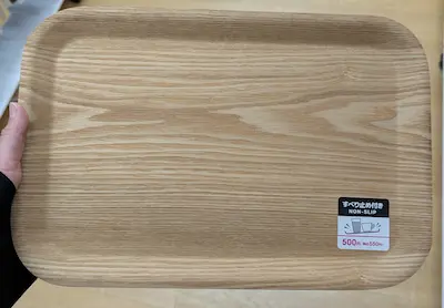 木製トレー 滑り止め付、１５ｃｍｘ１０ｃｍ-100均 通販 ダイソーオンラインショップ 公式