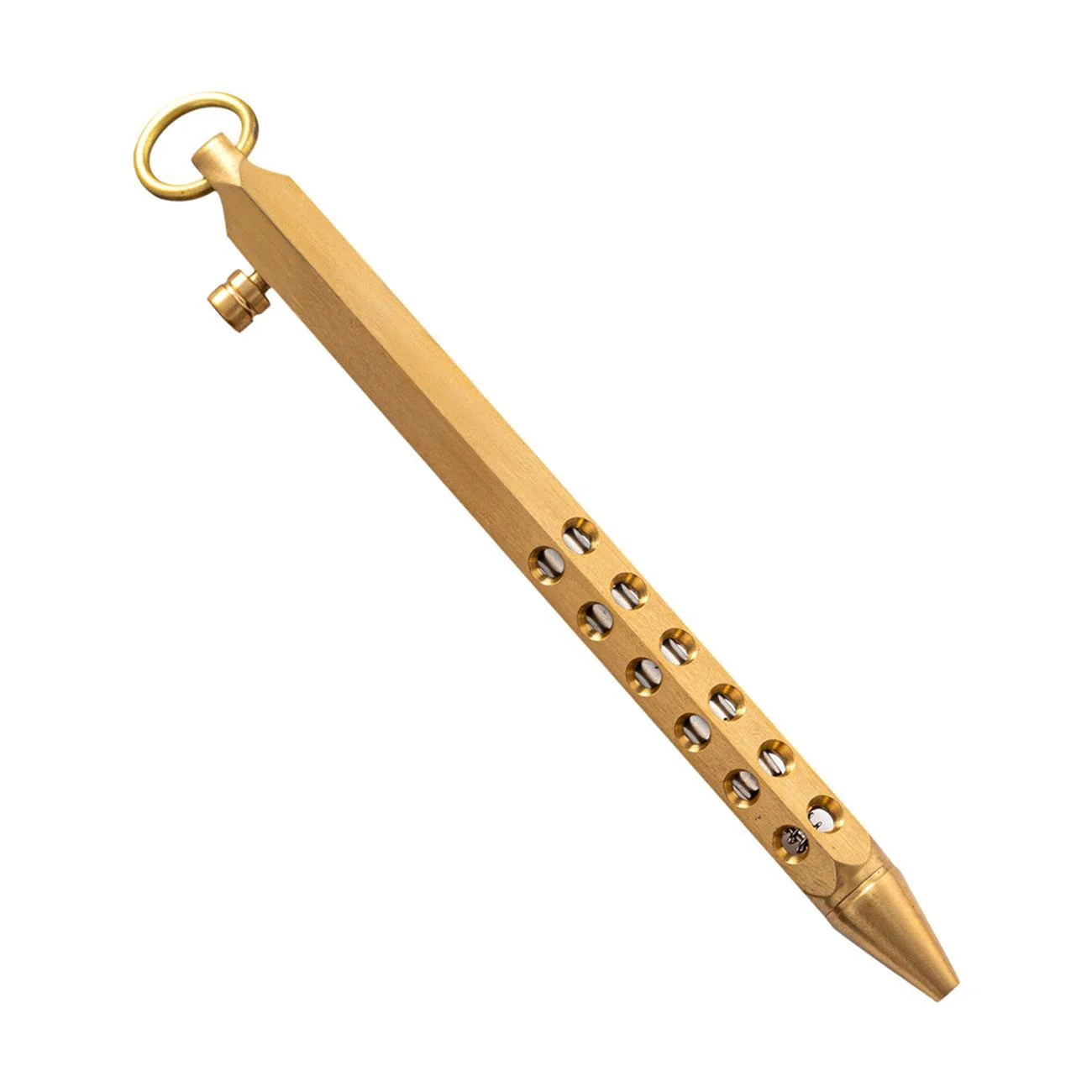 レトロ真鍮ボールペン軽量ボルトアクション筆記具学校事務用品文具ビジネスギフト - AliExpress