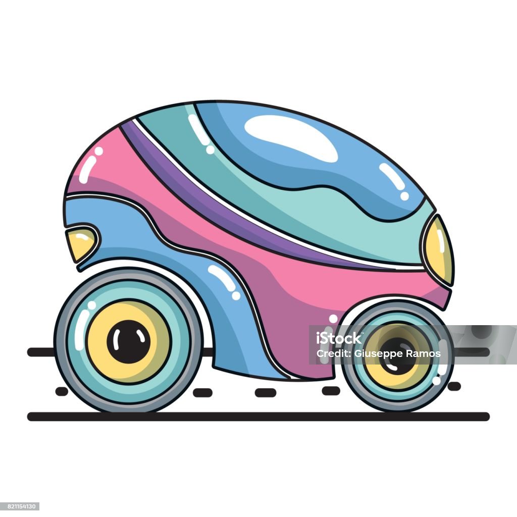 未来都市を疾走する車を表現イラスト - No: 23750945無料イラスト・フリー素材なら「イラストAC」