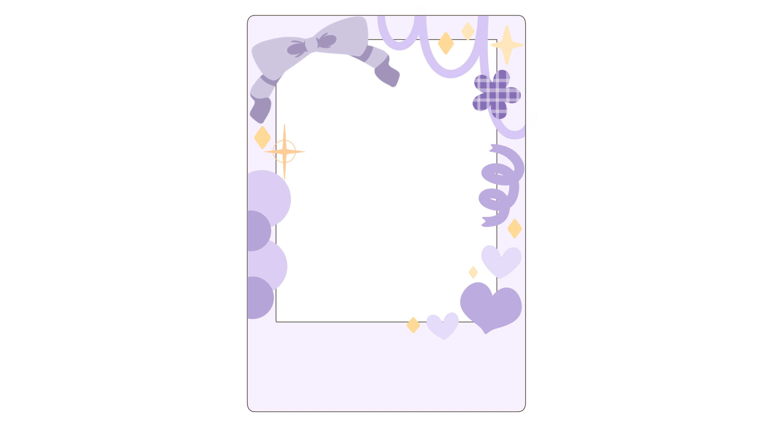 かわいいデコレーションチェキフレーム全13種AOmaterial:フリー素材配布サイト