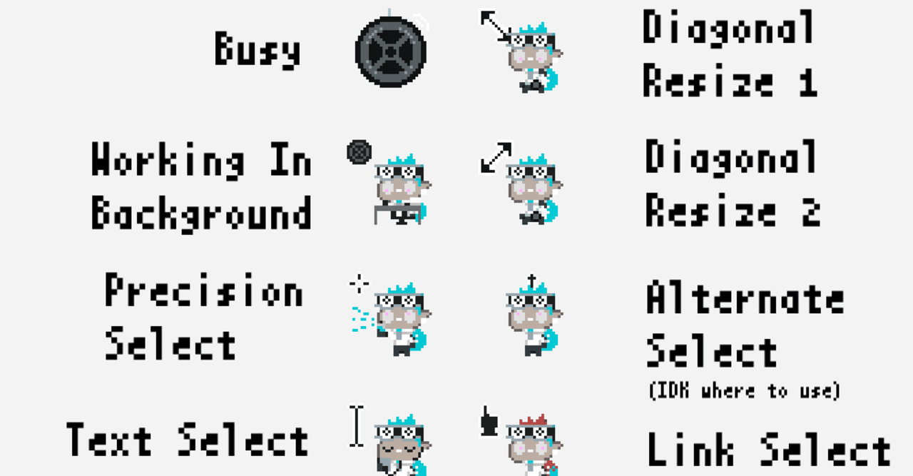 配布カーソル一覧HoYoLAB