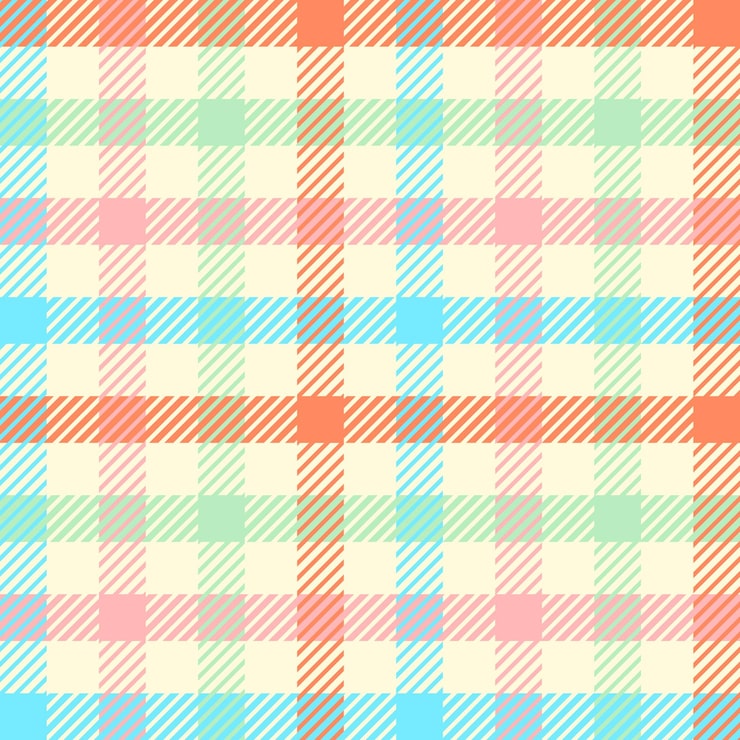 チェック柄のフリー素材一覧らくがき日和
