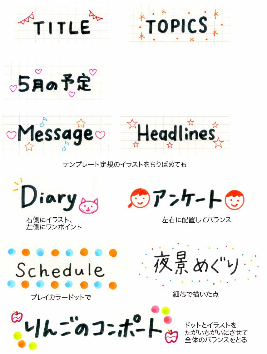 簡単！可愛い！文字デコレーションのコツカラー編 TOMBOW FUN ART STUDIO トンボ鉛筆