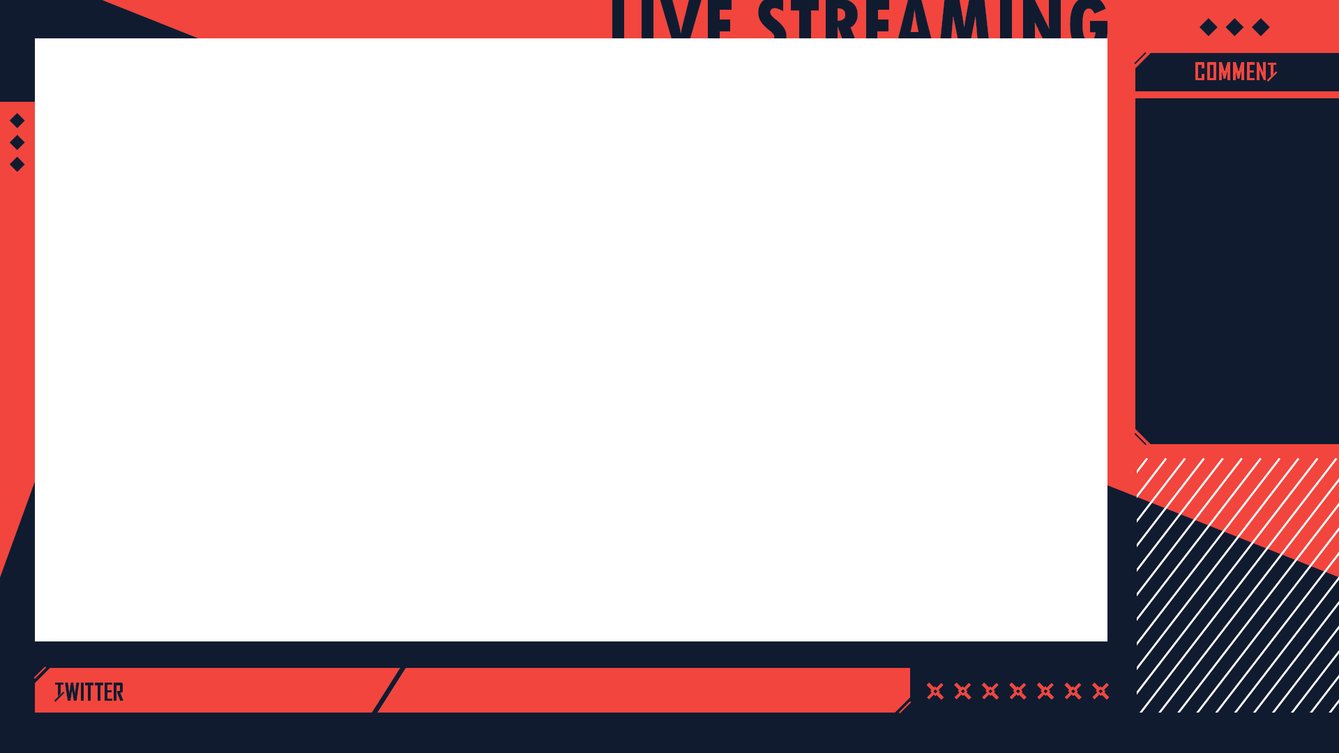 サイバーでかっこいい!ゲーム配信画面-スコマド