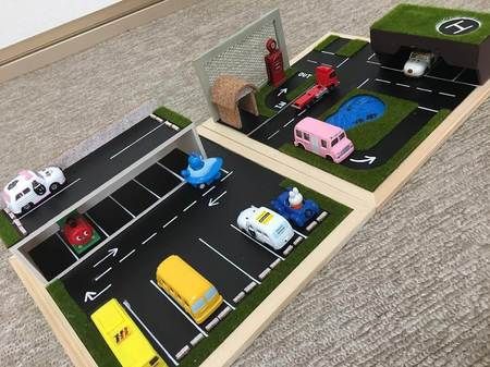 nananabe様 ダイソー プチタウン 道路 カーブ トミカ - メルカリ