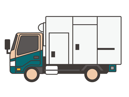 トラック：イラスト無料