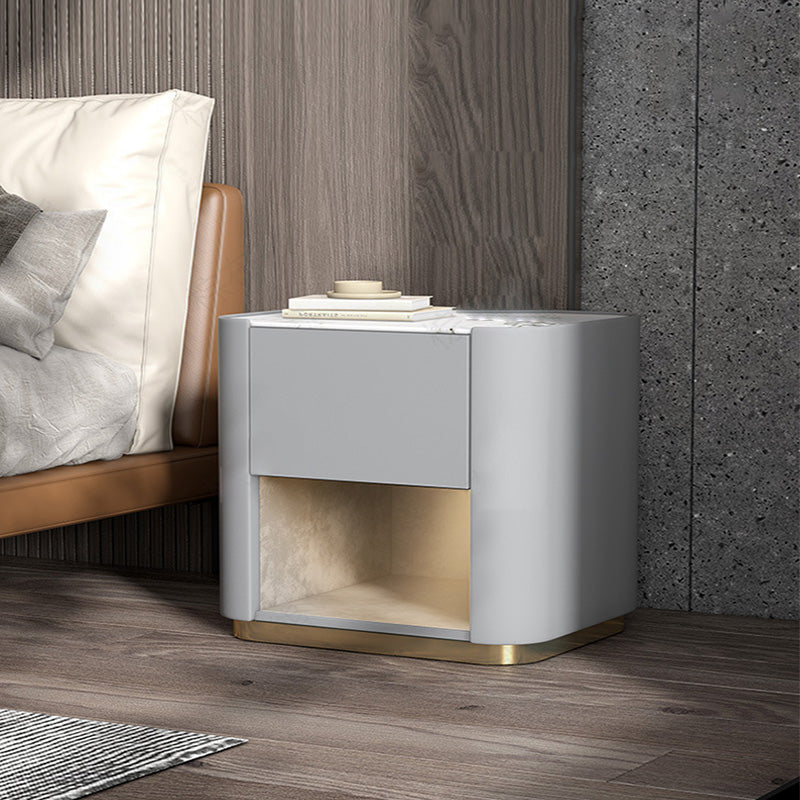 HLR サイドテーブル ホワイトマーブル＆ゴールド☆インテリア