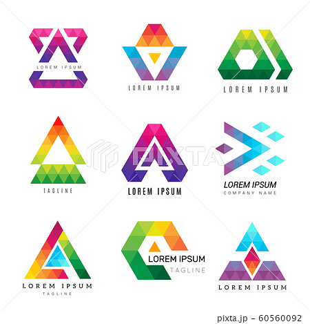 トライアングルに理念がしっかりと詰め込まれたコーポレートロゴ – ロゴストック