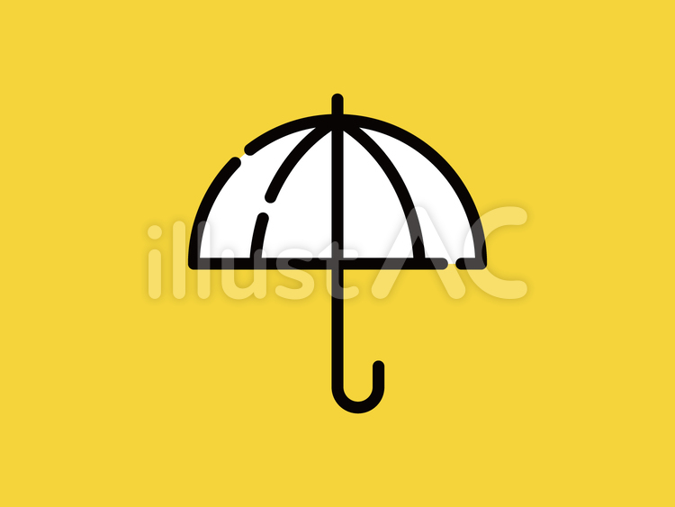 スタンプ・ゴム印 アイコン雨・傘・雨の日 のイラスト素材142855793- イメージマート