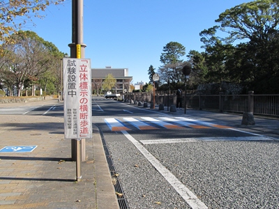 光って「横断中」お知らせ 大野に北陸初の安全対策装置：日刊県民福井Web