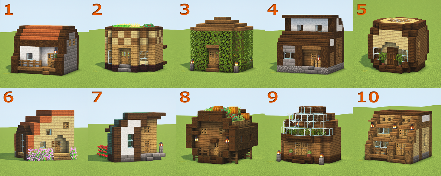 序盤におすすめ 花崗岩の屋根の小屋 マイクラマイクラ くちばしの建築ブログ