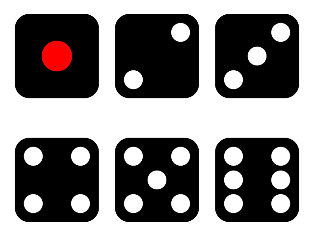 サイコロのフリー素材1アイコン素材ダウンロードサイト「icooon-mono」商用利用可能なアイコン 素材が無料 フリー ダウンロードできるサイト