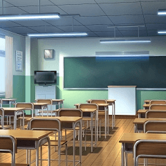 フリー素材学校の校舎と空を撮影した写真素材。空を大きく切り取った構図