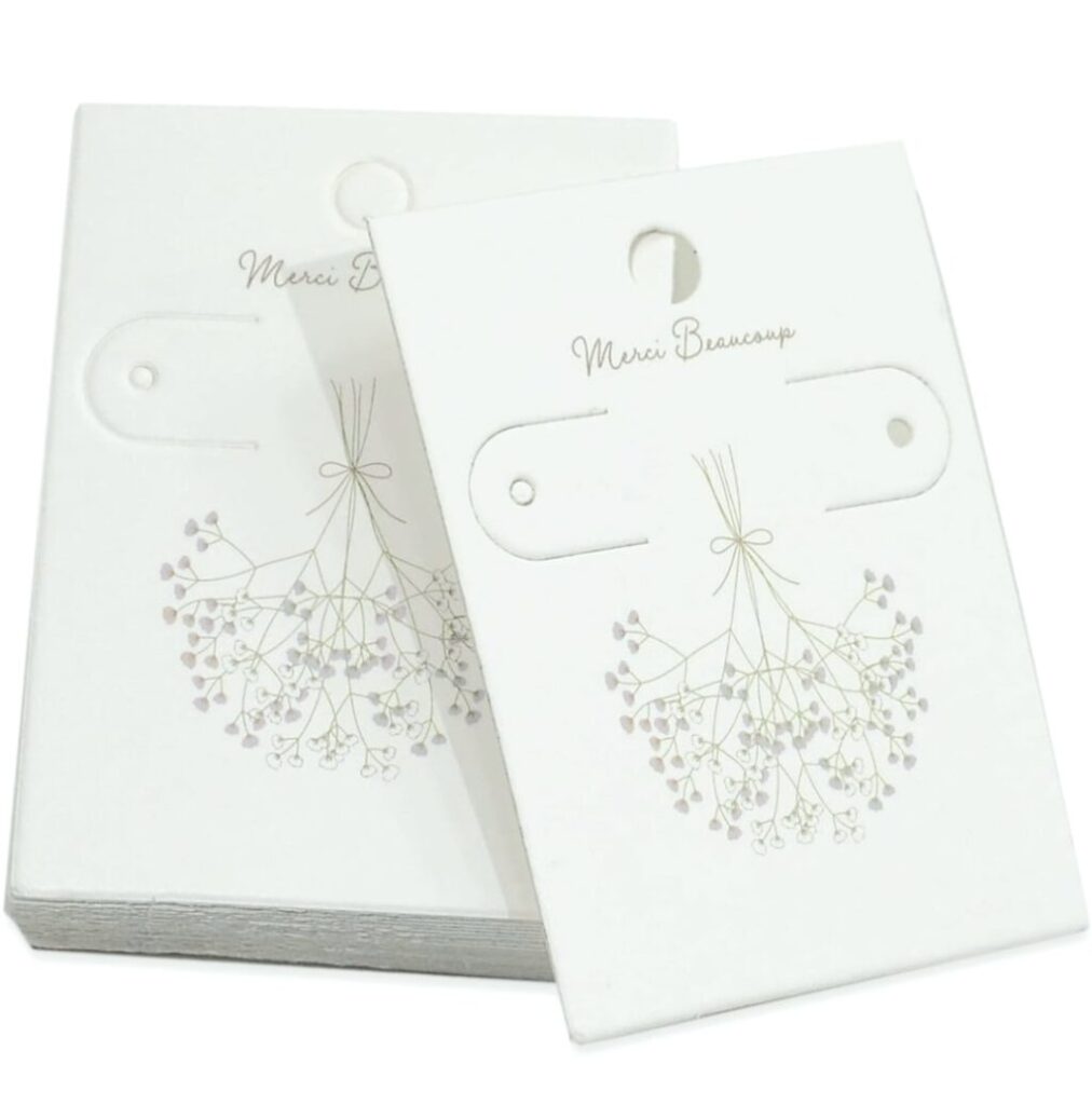 立つアクセサリー台紙 長方形105×70mm箔押しアクセサリー台紙ＦＵＤＡ